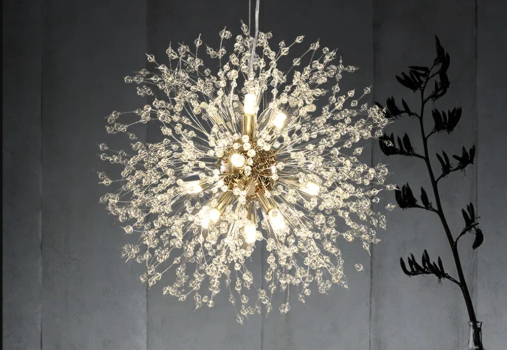 modern crystal flower chandelier