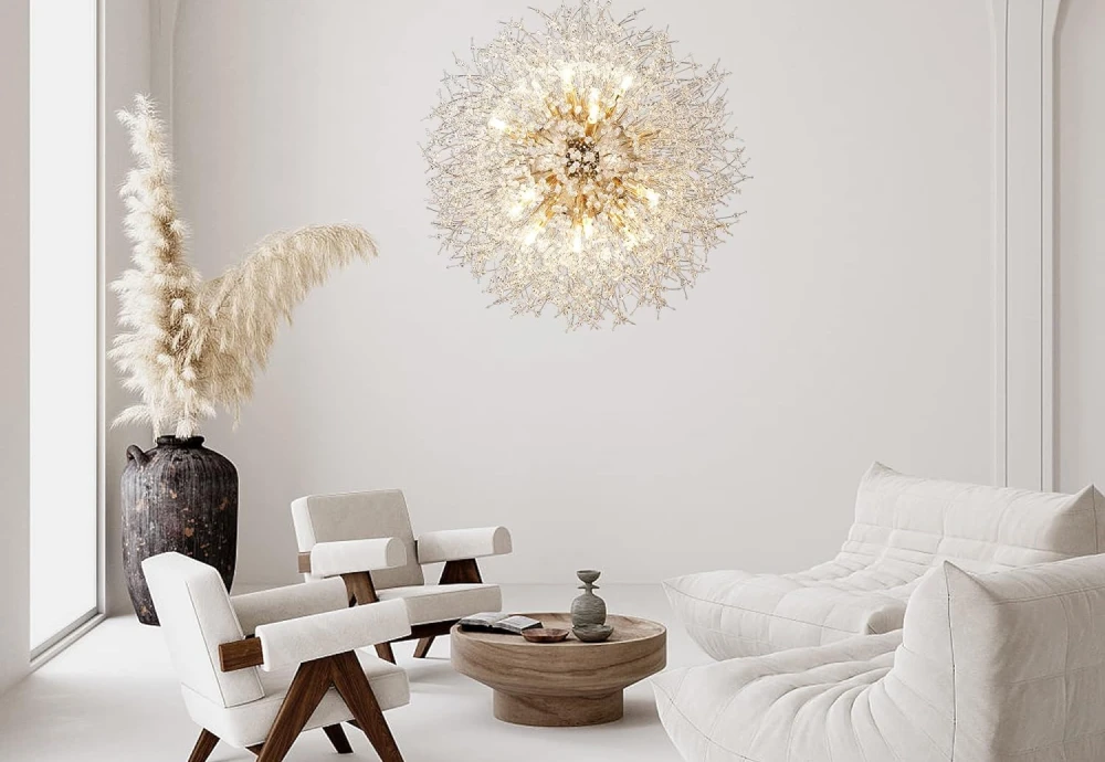 modern crystal flower chandelier